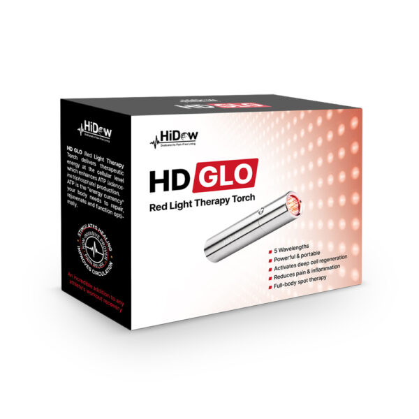 HD Glo Red Light Therapy Torch – box